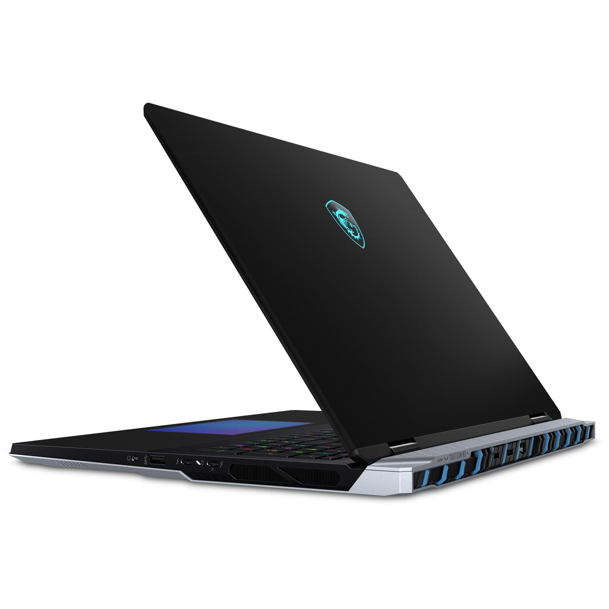 MSI Titan 18 HX A14VHG-004UK Intel® Core™ i9 i9-14900HX Laptop 45.7 cm (18") UHD+ 64 GB DDR5-SDRAM 2 TB SSD NVIDIA GeForce RTX 4080 Wi-Fi 7 (802.11be) Windows 11 Pro Black