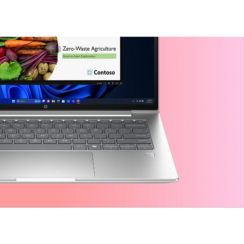 HP P4 G1I 14 U5225U 8/512G W11P 225U Laptop 35.6 cm (14") WUXGA 8 GB DDR5-SDRAM 512 GB SSD Wi-Fi 6E (802.11ax) Windows 11 Pro AI PC Silver