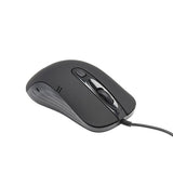connektgear MO543 USB Full-Size 4 Button Optical Mouse - Black