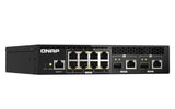 QNAP QSW-M2108R-2C network switch Managed L2 2.5G Ethernet (100/1000/2500) Power over Ethernet (PoE) Black