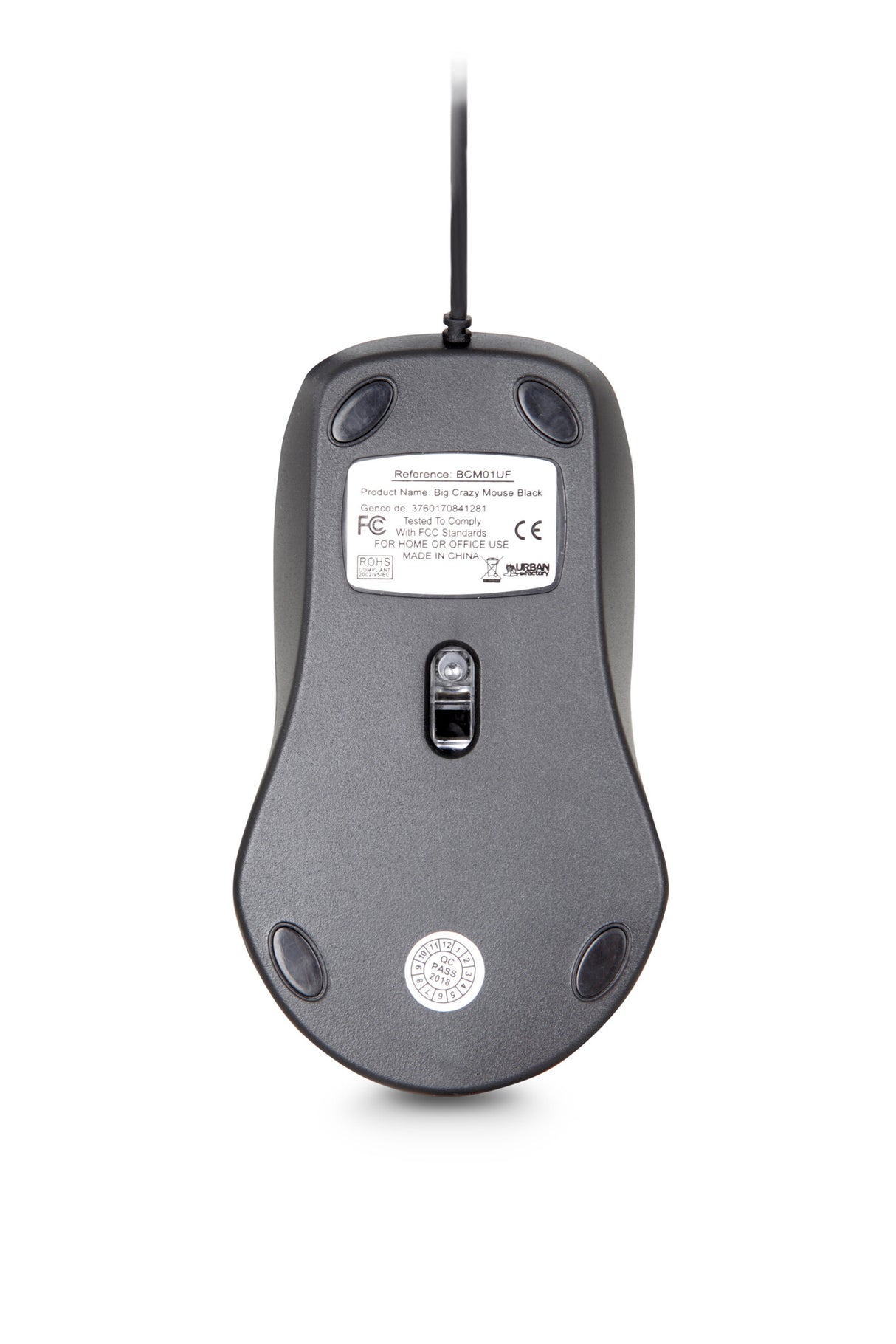 Urban Factory BIG CRAZY MOUSE USB WIRED (BULK)
