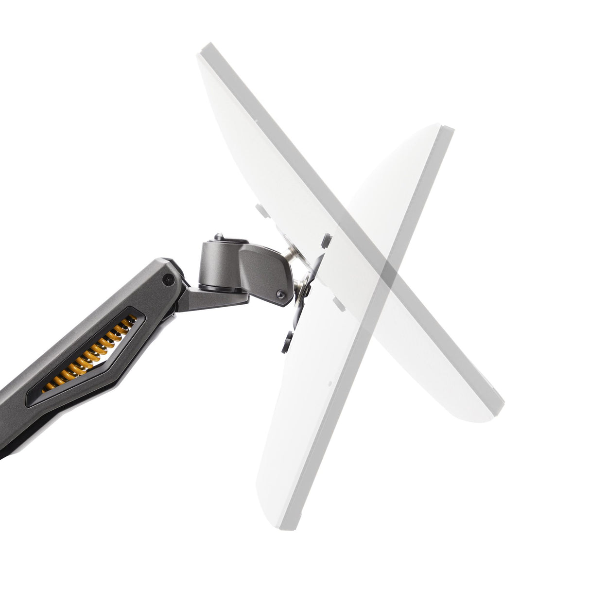 StarTech.com Desk Mount Monitor Arm, Up To 32" Display, Max 22lb/10kg, VESA 75x75/100x100, C-Clamp, Fully Articulating, Mechanical Spring, TAA-compliant