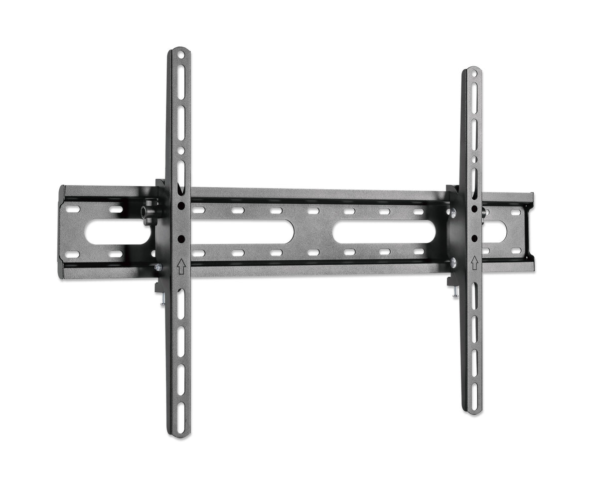 Manhattan Wall Mount for TV & Monitors (Tiltable), For screens 37" to 65", VESA compatibility: all between 200x200mm to 600x400mm - check the dimensions of the four mounting holes on back of screen to ensure it fits, Max 45kg, Black, Bracket