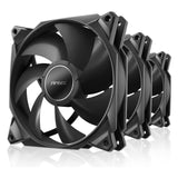 Antec Storm PWM Paquete de tres ventiladores para caja de 120 mm, rodamiento dinámico fluido, 600-2000 RPM, estructura de ventilador en espiral, cadena tipo margarita PWM