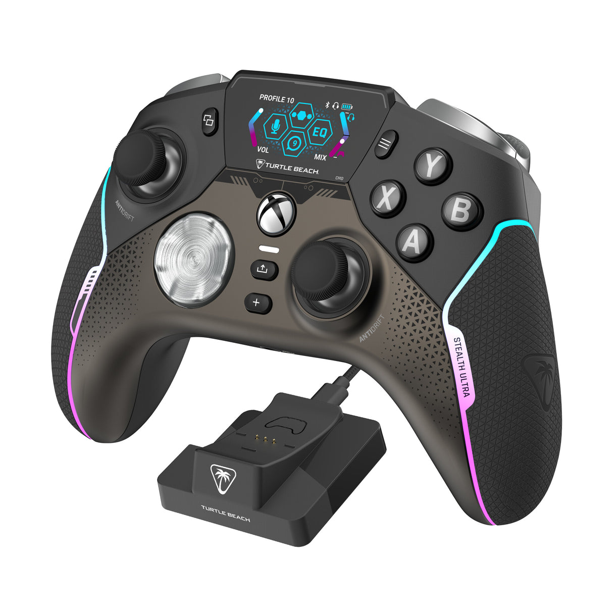 Turtle Beach Stealth Ultra Wireless High Performance Gaming Controller with Rapid Charge Dock, Adjustable Triggers and Command Display. Officially Licensed for Xbox Series X orS, Xbox One and PC