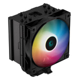 Enfriador de CPU con ventilador DeepCool AG500 BK ARGB, enchufe universal, ventilador RGB direccionable PWM de 120 mm, 1850 RPM, 5 tubos de calor, potencia de disipación de calor de 240 W, diseño único de aleta de matriz, soporte Intel LGA 1700 incluido