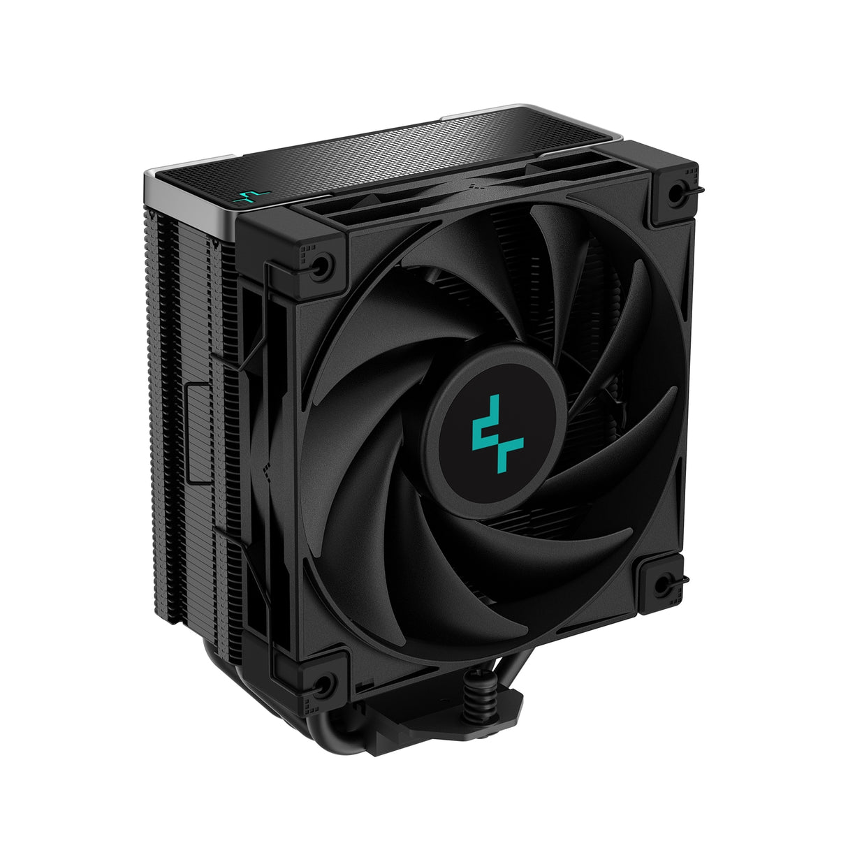 DeepCool AK400 Zero Dark Fan CPU Cooler, Universal Socket, High Performance 120mm Silent Hydro Bearing PWM Black Fan, 1850RPM, 4 Heat Pipes, Unique Matrix Fin Design, All Black, Intel LGA 1700 Bracket Included