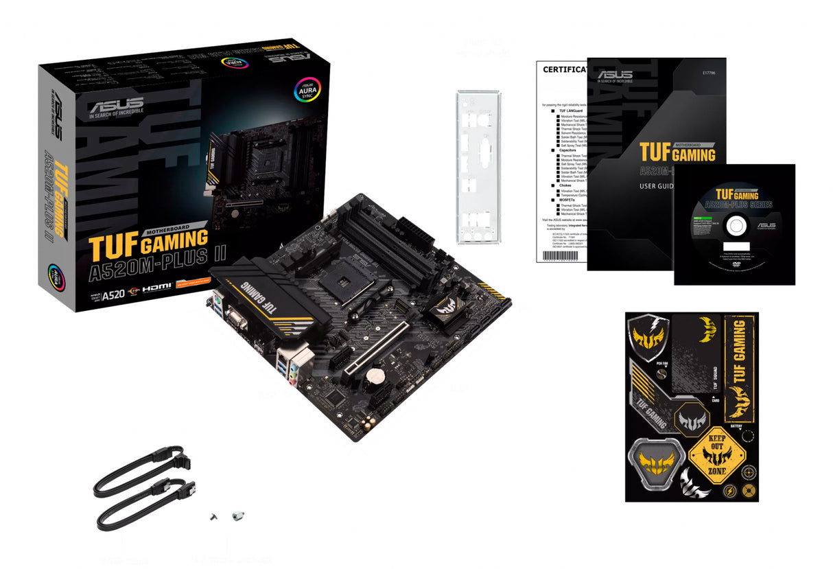 ASUS TUF GAMING A520M-PLUS II AMD A520 Socket AM4 micro ATX