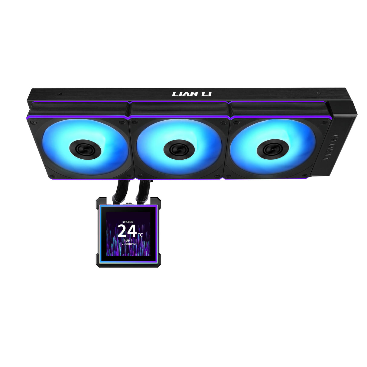 Lian Li HydroShift II LCD-S 360 CL Processor Liquid cooling kit 12 cm Black 1 pc(s)