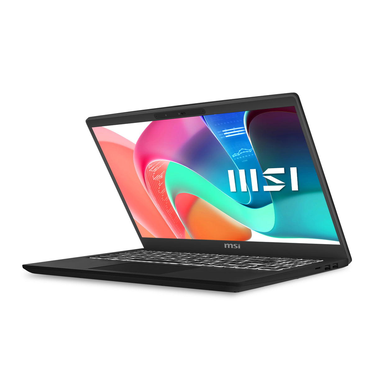 MSI Modern 15 H C2RMG-281UK Intel Core 7 240H Laptop 39.6 cm (15.6") Full HD 16 GB DDR4-SDRAM 512 GB SSD Wi-Fi 6E (802.11ax) Windows 11 Home Black