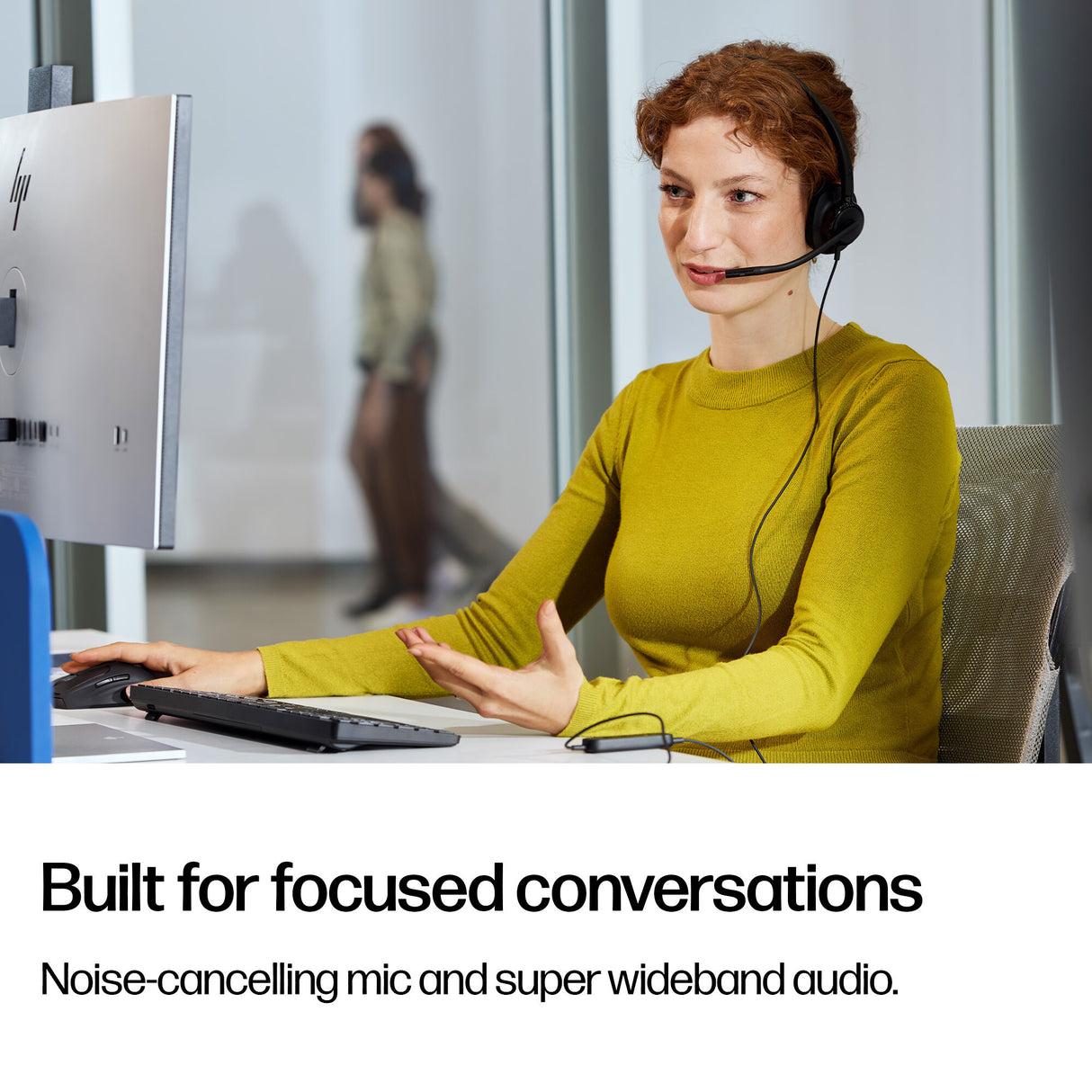 HP Poly Mission 415 Monaural USB Wired Headset (Bulk)