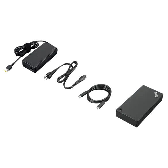 Lenovo 40AY0135UK laptop dock/port replicator Wired USB 3.2 Gen 1 (3.1 Gen 1) Type-C Black