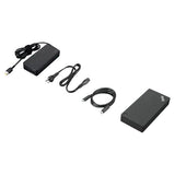 Lenovo 40AY0135UK laptop dock/port replicator Wired USB 3.2 Gen 1 (3.1 Gen 1) Type-C Black
