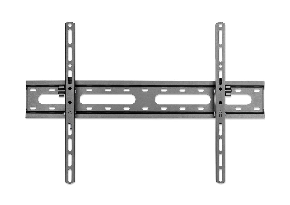 Manhattan Wall Mount for TV & Monitors (Tiltable), For screens 37" to 65", VESA compatibility: all between 200x200mm to 600x400mm - check the dimensions of the four mounting holes on back of screen to ensure it fits, Max 45kg, Black, Bracket