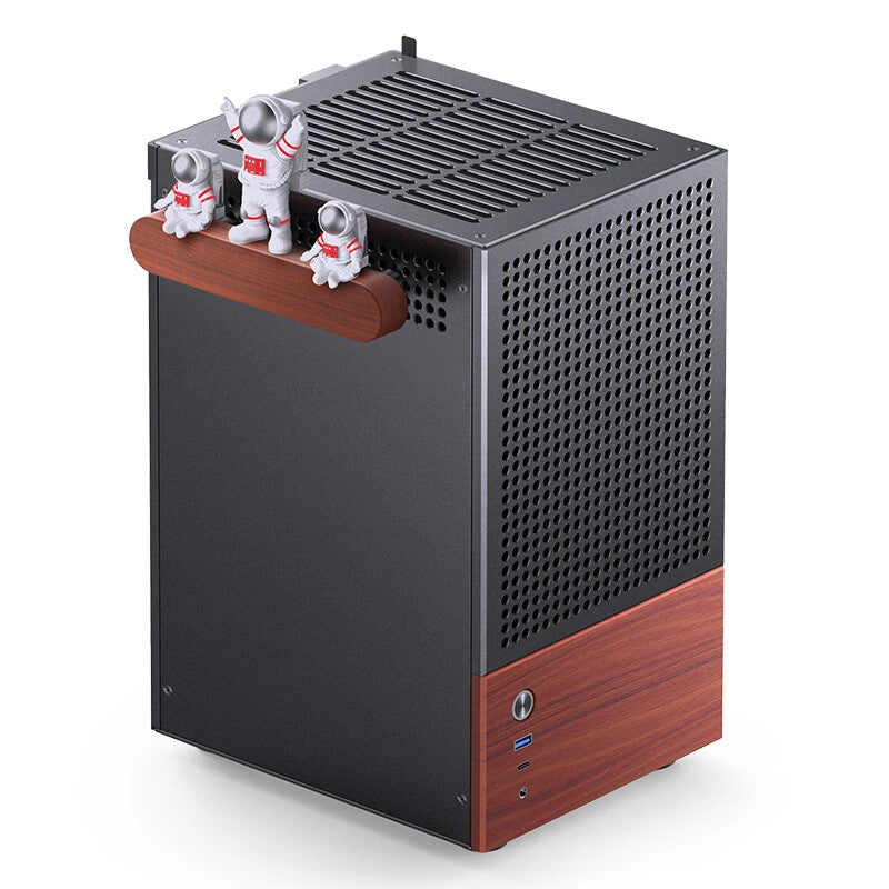 Jonsbo T6 Midi Tower Black, Wood