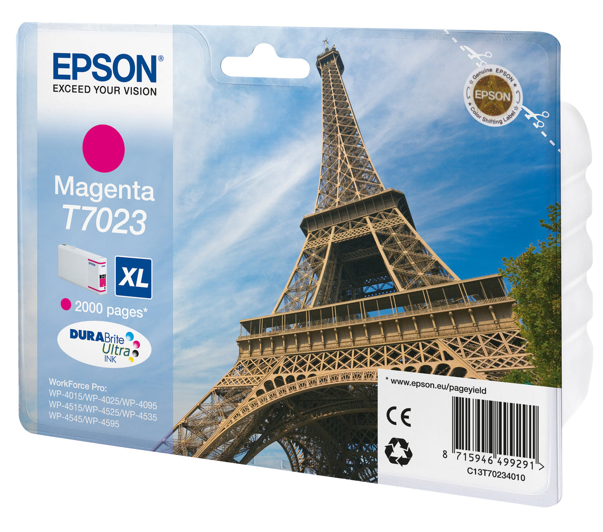 Epson Eiffel Tower Ink Cartridge XL Magenta 2k