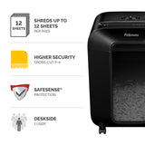 Fellowes LX Series lowes Powershred LX85 paper shredder Cross shredding 75 dB 22.4 cm Black