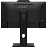 MSI Pro MP242PMG 23.8 Inch Monitor, FHD (1920 x 1080), 120Hz, IPS, 1ms, 1x HDMI 1.4b, 1x DP 1.2a, 1x D-Sub(VGA), 2xUSB 5Gbps Type-A, 1x USB 5Gbps Type-B, Built-in Speakers, Webcam, Anti-Glare, Anti-Flicker, Less Blue light, TÜV Certified, VESA, Kensington
