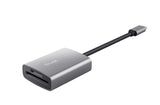 Trust 24136 card reader USB 3.2 Gen 1 (3.1 Gen 1) Type-C Aluminium