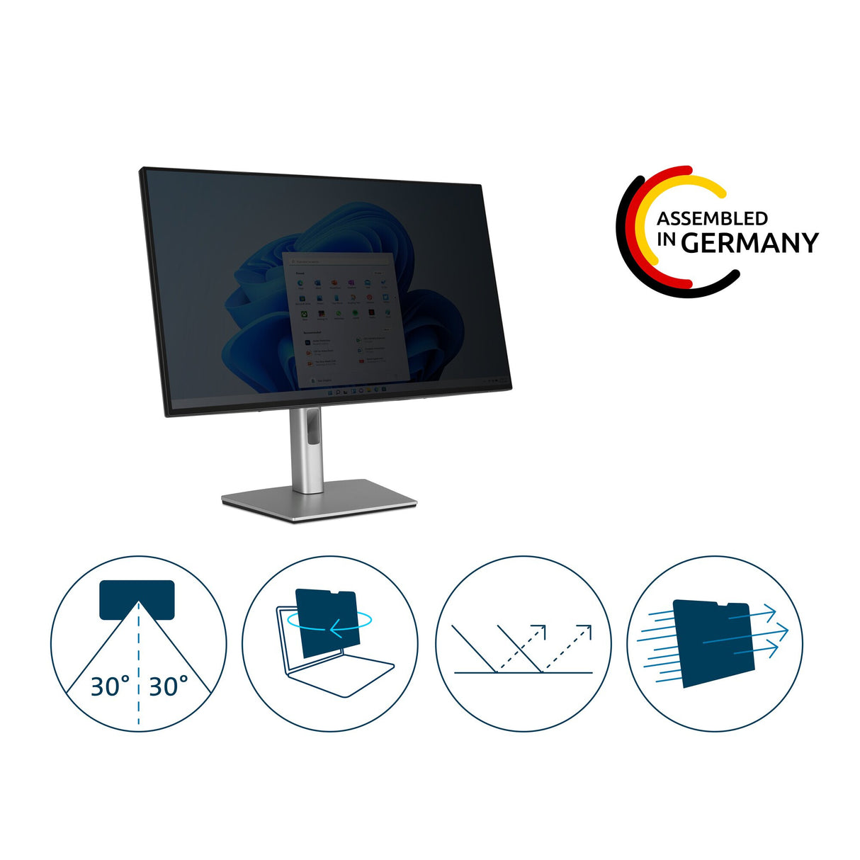 Kensington 2-way Removable Privacy Screen Filter for 28" Monitors 16:9