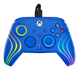 Turtle Beach Afterglow Wave Blue Wired RGB Gaming Controller with Mappable Buttons, Hall-Effect Hair Triggers and Audio Controls. Licensed for Xbox Series X orS, Xbox One & Windows