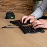 R-Go Tools Ergonomic keyboard R-Go Split Break with break software, ergonomic split keyboard, QWERTY (UK), Bluetooth, black
