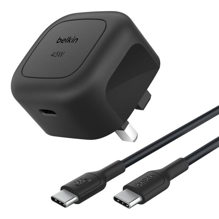 Belkin Compact USB-C Wall Charger 45W + USB-C Cable
