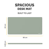 Fellowes Computer Desk Mat with Non-Slip Base Breyta Desk Mat with Antibacterial Protection Sage