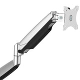 StarTech.com Desk Mount Monitor Arm - Heavy Duty Ergonomic VESA Monitor Arm - Single 9kg Display - Full Motion, Height Adjustable, Articulating - Aluminum - C-Clamp/Grommet - Silver