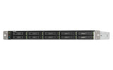 QNAP TS-h1090FU NAS Rack (1U) EPYC 7302P 128 GB DDR4 0 TB QuTS hero Black, Grey