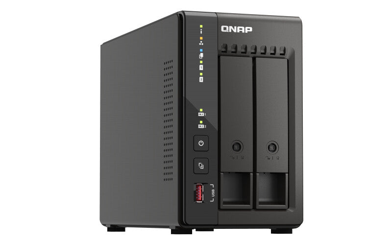 QNAP TS-253E NAS Tower Ethernet LAN Black J6412