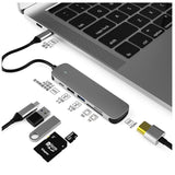 PREVO C605A laptop dock/port replicator Wired USB 3.2 Gen 1 (3.1 Gen 1) Type-C Silver