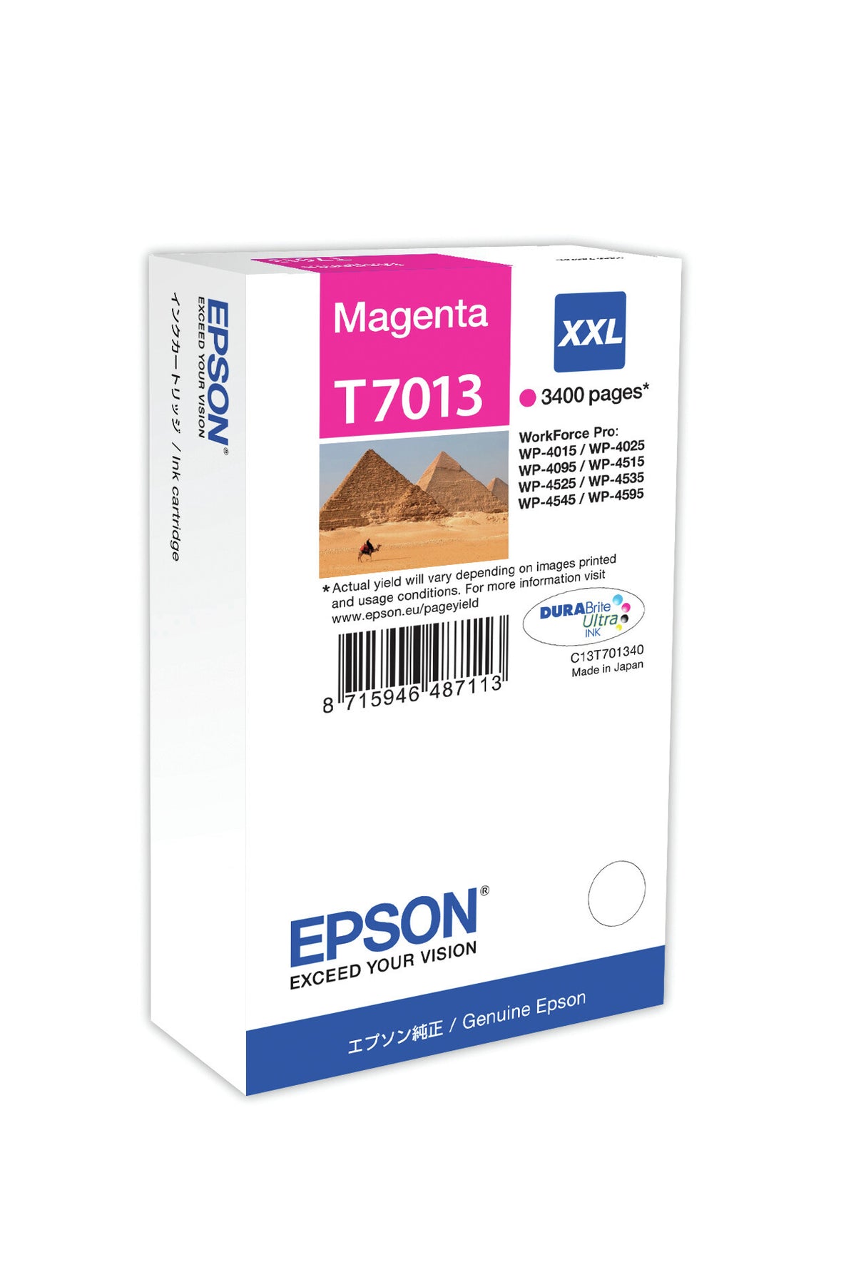 Epson Ink Cartridge XXL Magenta 3.4k