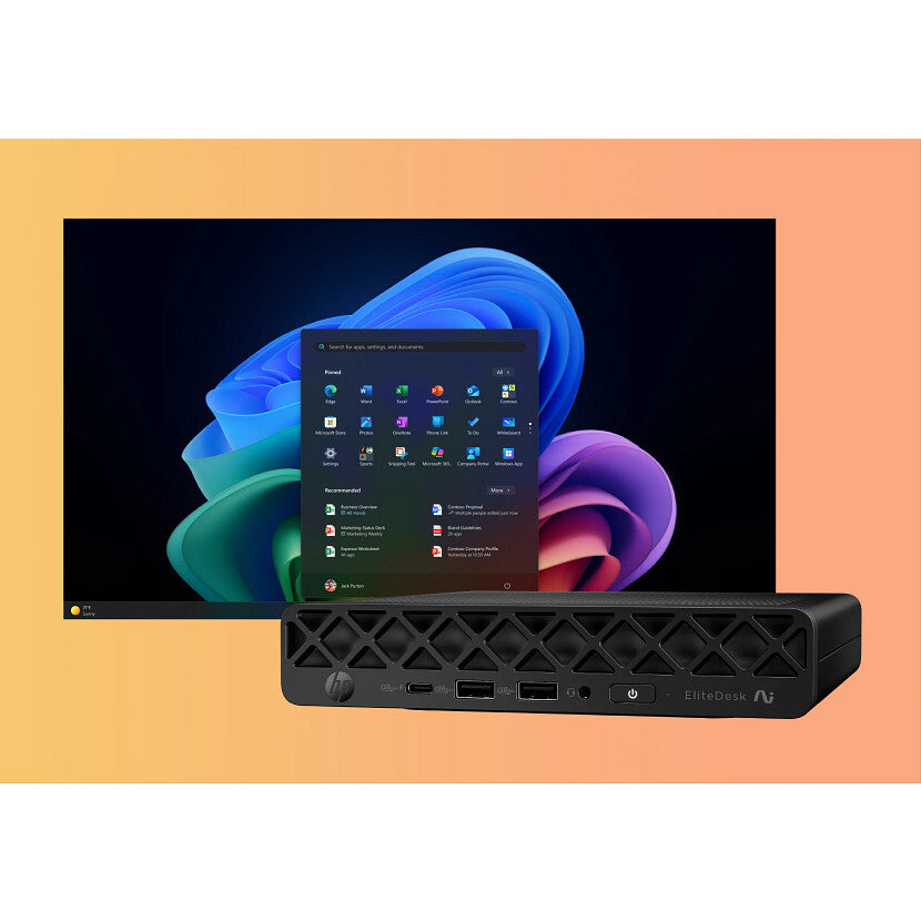 HP EliteDesk 8 G1a Next Gen Copilot+ PC AMD Ryzen AI 5 340 32 GB DDR5-SDRAM 1 TB SSD Windows 11 Pro Mini PC AI PC Black