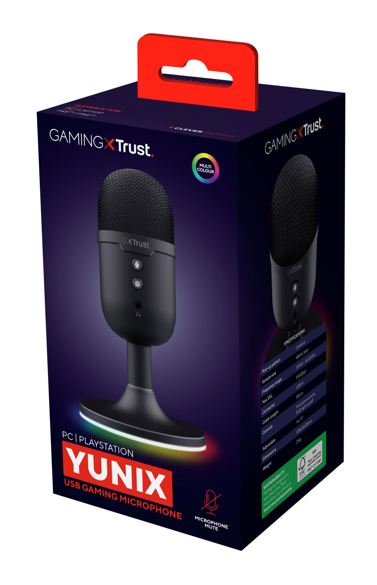 Trust GXT 234P Yunix Black Table microphone