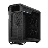 Fractal Design Torrent (Light TG) gabinete para juegos con ventanas de vidrio tintado claro, E-ATX, 5 ventiladores, concentrador de ventilador, tira RGB en cubierta de fuente de alimentación, rejilla frontal, USB-C