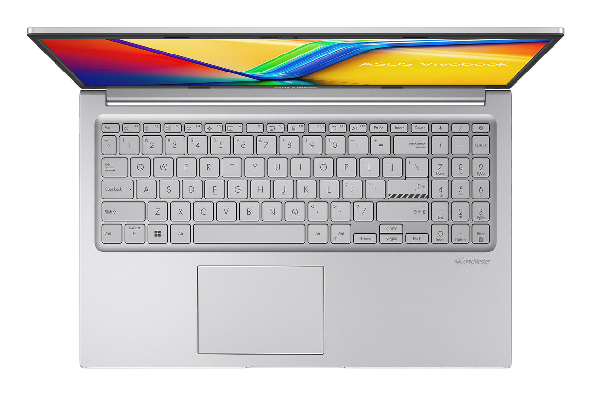 ASUS Vivobook 15 X1504VA-BQ3782W Intel Core 7 150U Laptop 39.6 cm (15.6") Full HD 16 GB DDR4-SDRAM 1 TB SSD Wi-Fi 6 (802.11ax) Windows 11 Home Silver