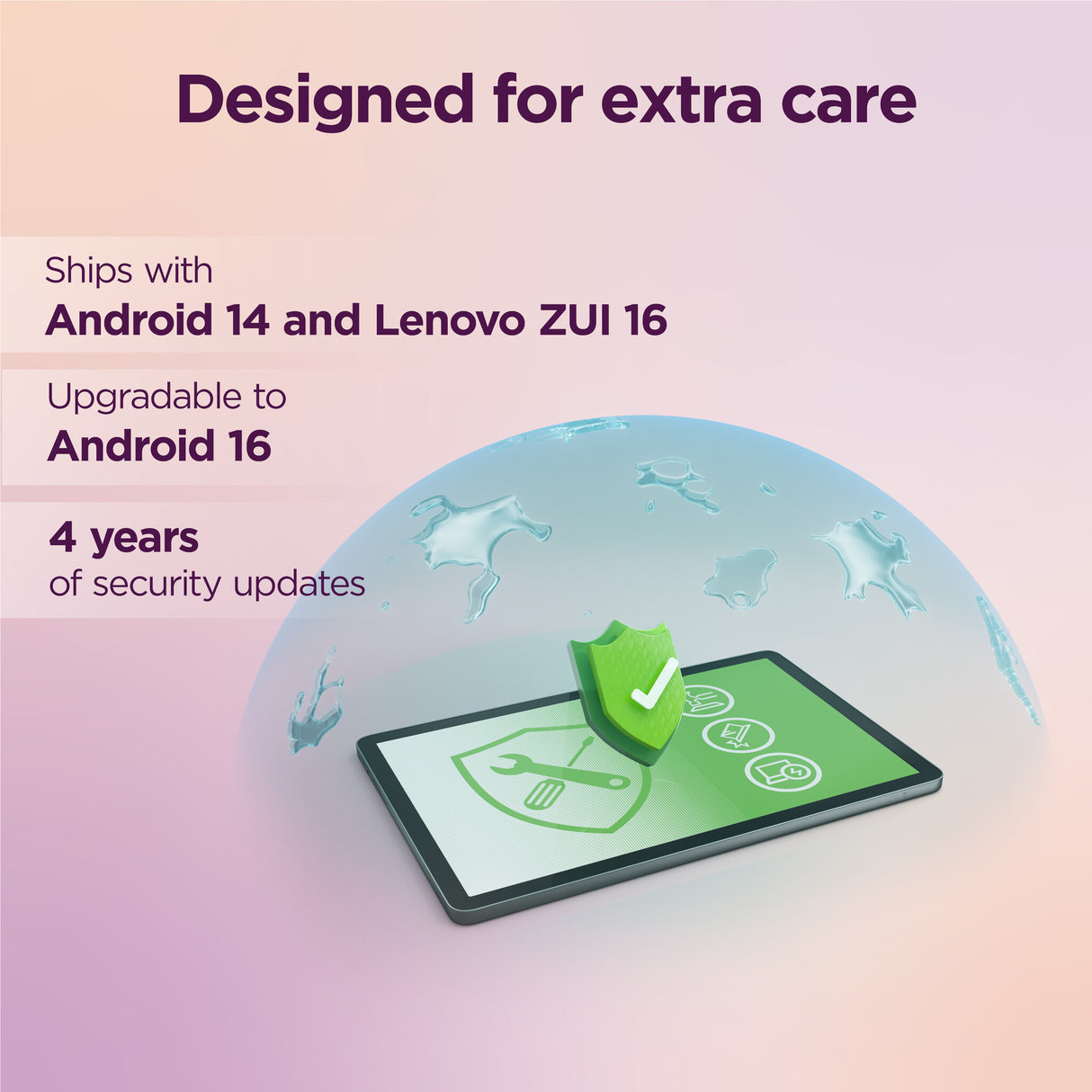 Lenovo Tab Mediatek 64 GB 25.6 cm (10.1") 4 GB Wi-Fi 5 (802.11ac) Android 14 Grey