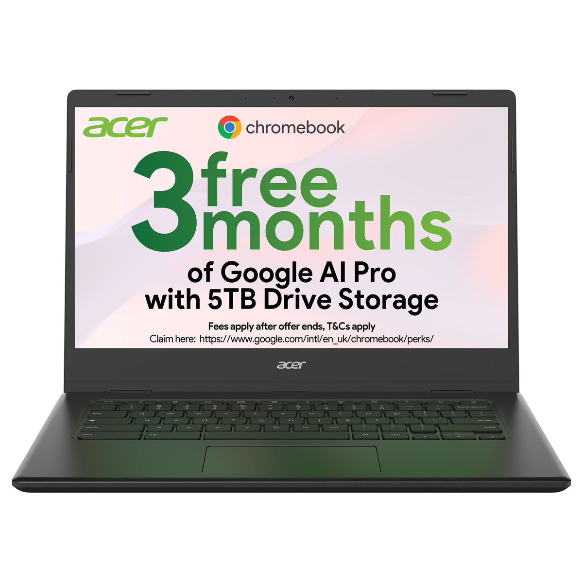 Acer Chromebook 314 (CBOA314-1H) - Intel Celeron, 4GB, 64GB, 14" Full HD display, Chrome OS