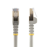 StarTech.com 7m CAT6a Ethernet Cable - 10 Gigabit Shielded Snagless RJ45 100W PoE Patch Cord - 10GbE STP Network Cable w/Strain Relief - Grey Individually Tested/Wiring is UL Certified/TIA
