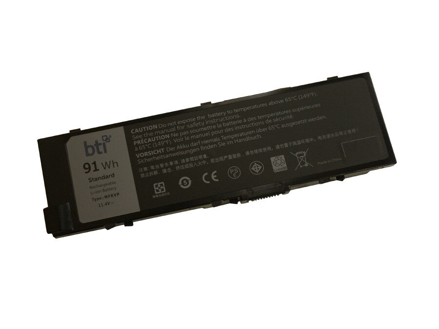 BTI 6-cell 91Wh TWCPG compatible laptop battery for Dell Precision 7510 7520 7710 7720 - 18 month warranty