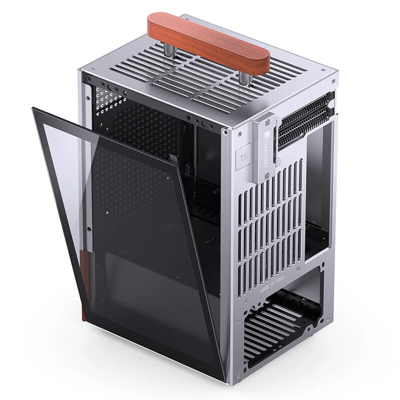 Jonsbo T6 Midi Tower Wood, Silver