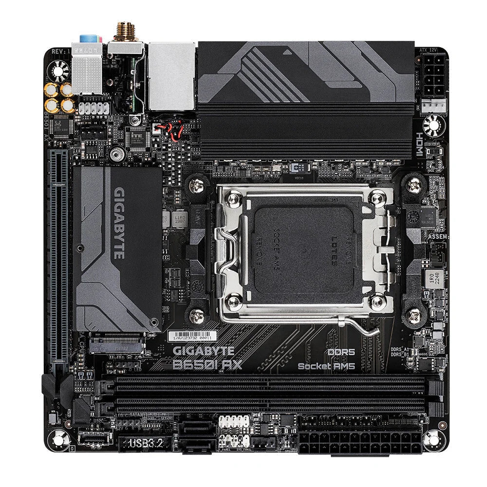 Gigabyte B650I AX Motherboard - Supports AMD AM5 CPUs 5 + 2