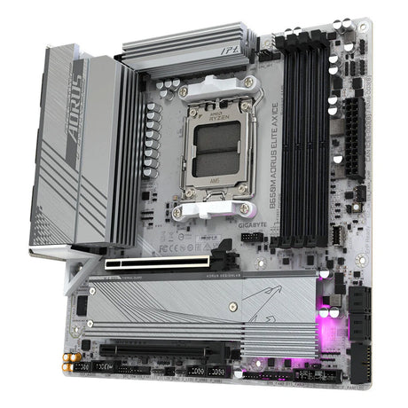 Gigabyte B650M AORUS ELITE AX ICE Motherboard - Supports