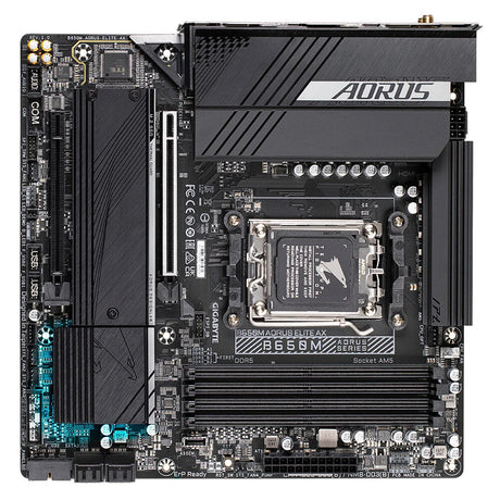 Gigabyte B650M AORUS ELITE AX Motherboard - Supports AMD