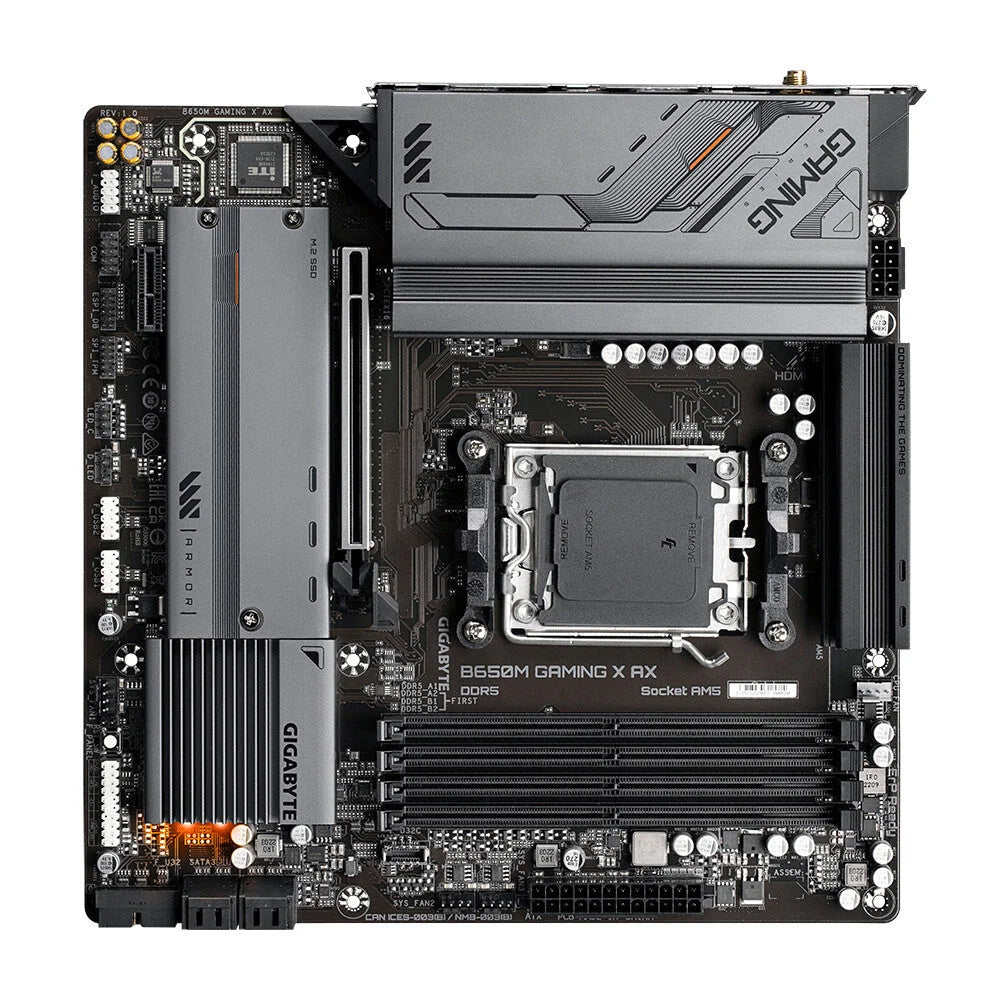 Gigabyte B650M GAMING X AX - Supports AMD AM5 CPUs 6 + 2