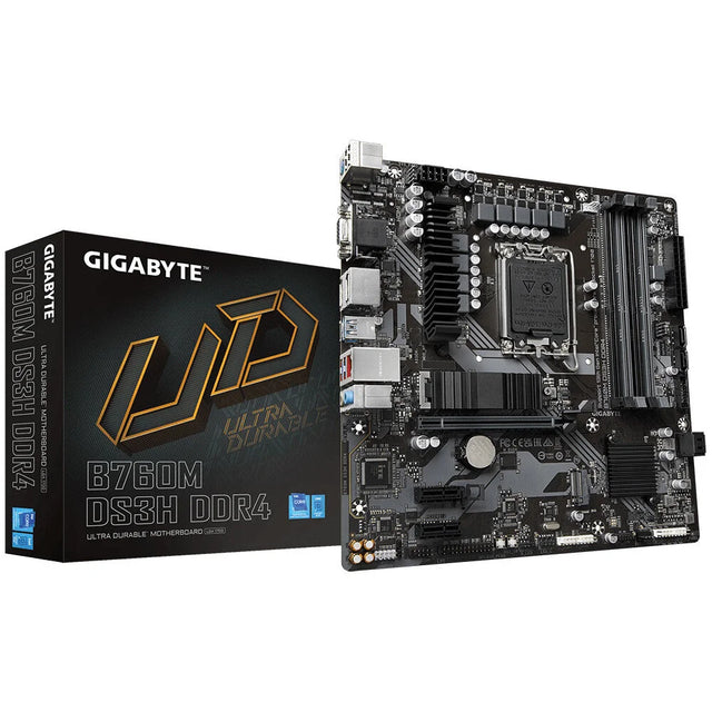 Gigabyte B760M DS3H DDR4 Motherboard - Supports Intel Core