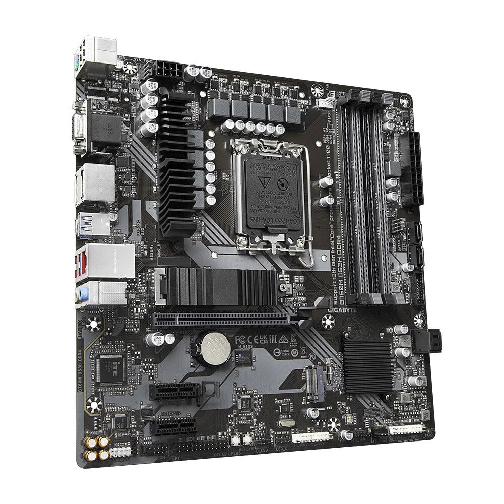 Gigabyte B760M DS3H DDR4 Motherboard - Supports Intel Core