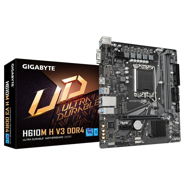 Gigabyte H610M H V3 DDR4 Motherboard - Supports Intel Core