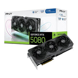 PNY NVIDIA GEFORCE RTX 5080 OC 16GB, GDDR7 Graphics Card, 10752Cuda Cores, 2295 MHz Core Clock, Triple Fan, 3 x Display Ports/ 1 x HDMI Port